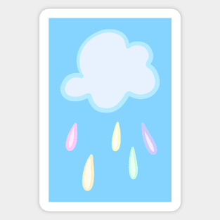 Pastel Rainbow Rain Cloud Sticker